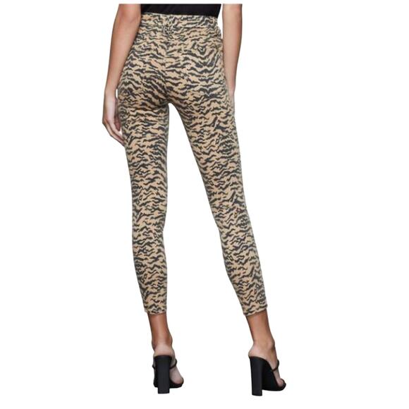 GOOD AMERICAN NEW $159 Good Waist Crop Skinny Jean in Zebra Size 2 - Picture 2 of 4